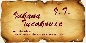Vukana Tucaković vizit kartica